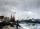 Louis Robert Carrier-Belleuse Le Havre painting